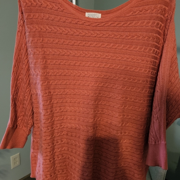 Market & Spruce Sweaters - Market and Spruce XL Coral lightweight sweater